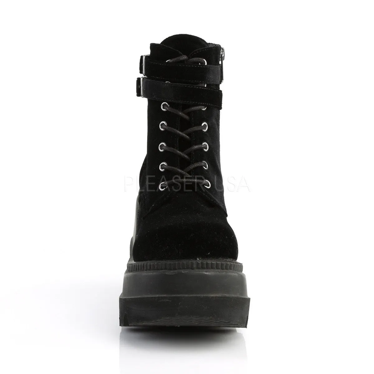 4 Inch Heel SHAKER-52 Black Velvet