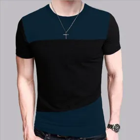 6 Designs Men's Slim Fit Crew Neck Short Sleeve Casual T-Shirt Tee Tops