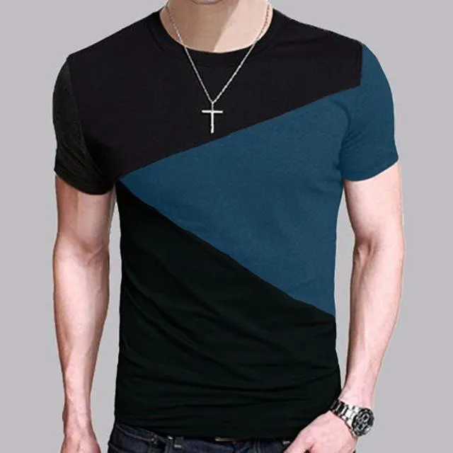 6 Designs Men's Slim Fit Crew Neck Short Sleeve Casual T-Shirt Tee Tops
