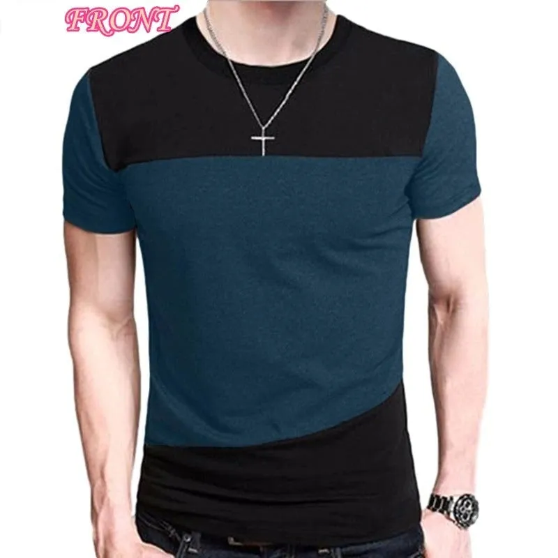 6 Designs Men's Slim Fit Crew Neck Short Sleeve Casual T-Shirt Tee Tops