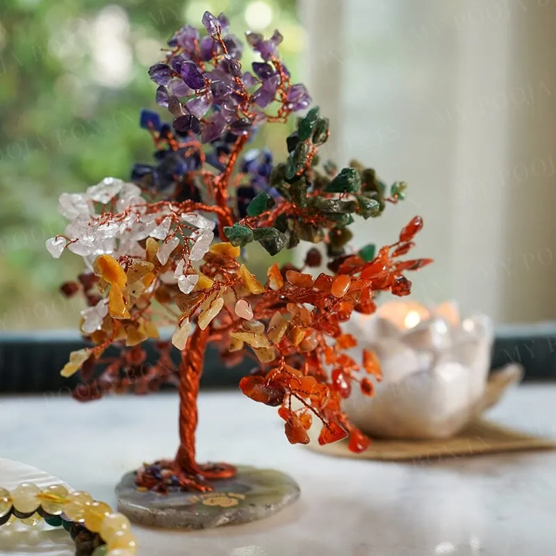 7 Chakra Crystal Feng Shui Healing Tree