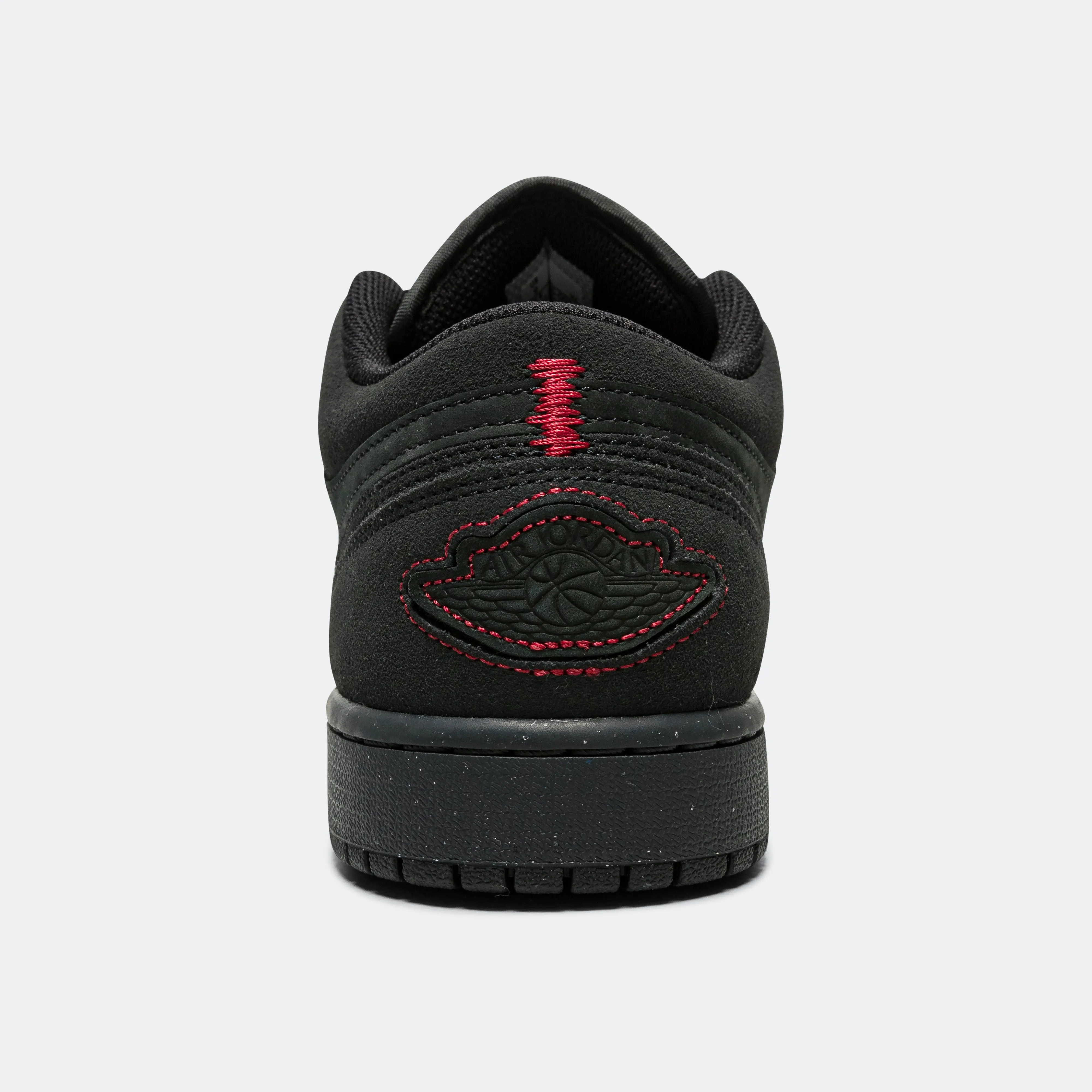 Craft Air Jordan 1 Low SE - Dark Smoke Grey/Black with Varsity Red Accents