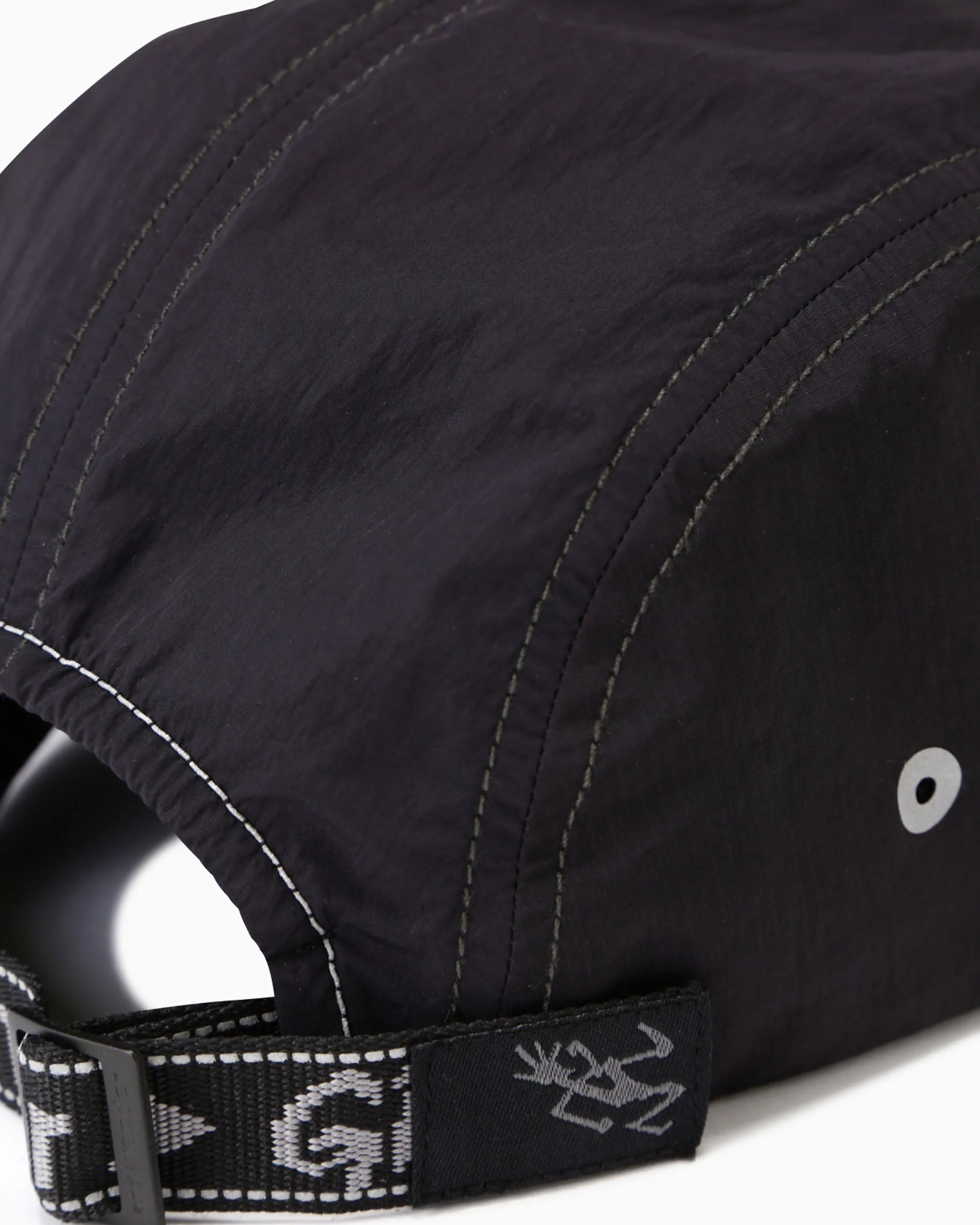 And Wander Patchwork Wind Cap - Black