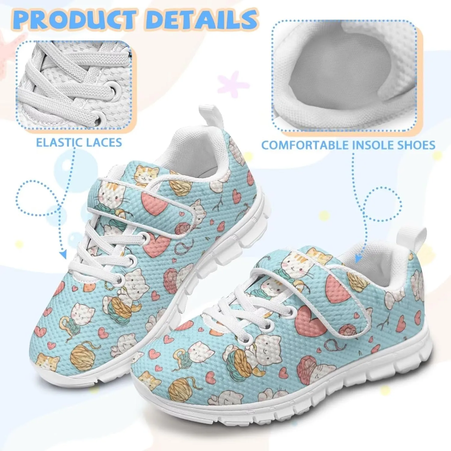 Animal Pattern Running Shoes Boys Girls Sneakers Single Buckle Breathable Tennis Shoes for School Comfortable Lightweight Footwear