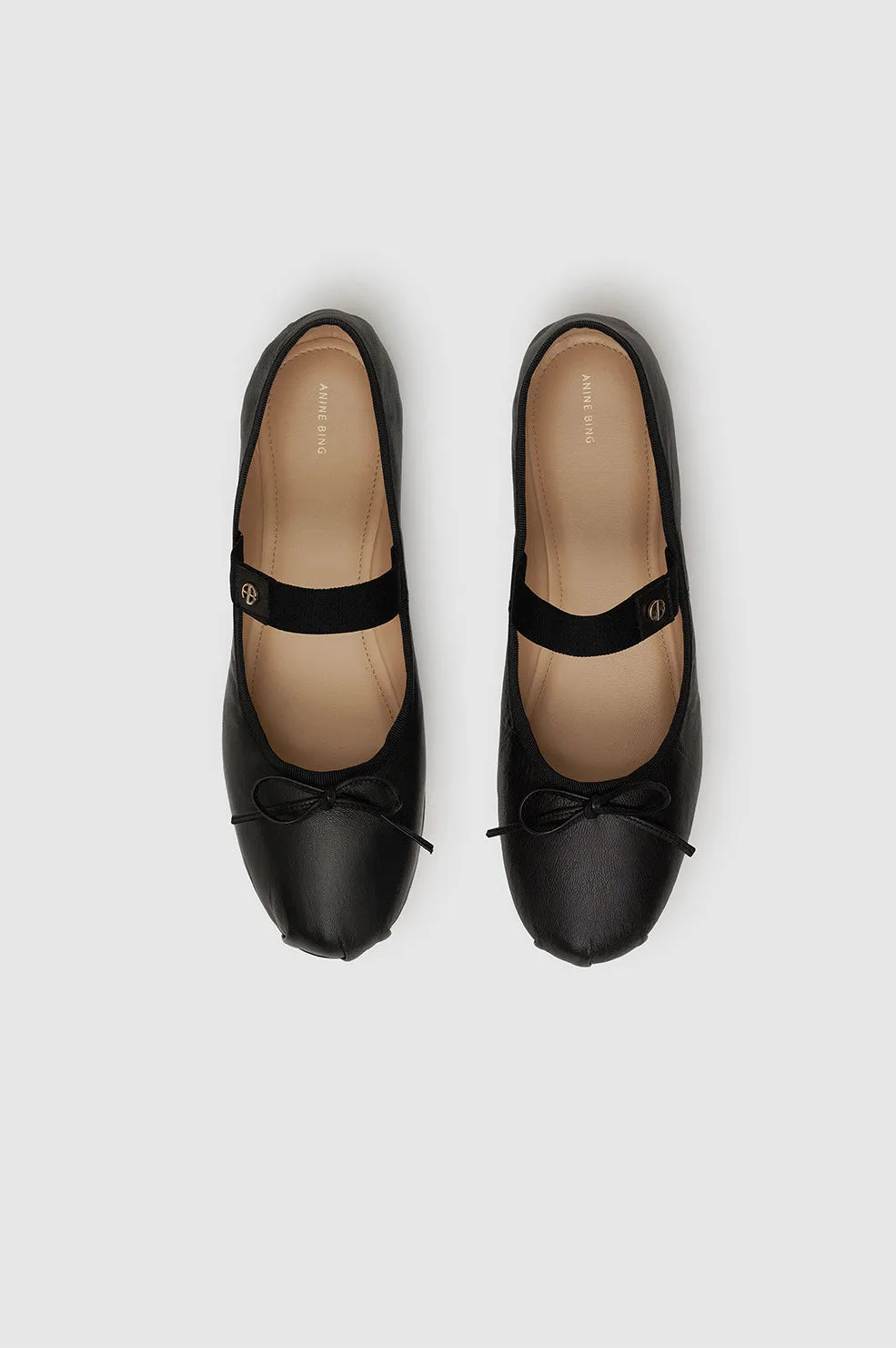 Anine Bing - Jolie Flats in Black