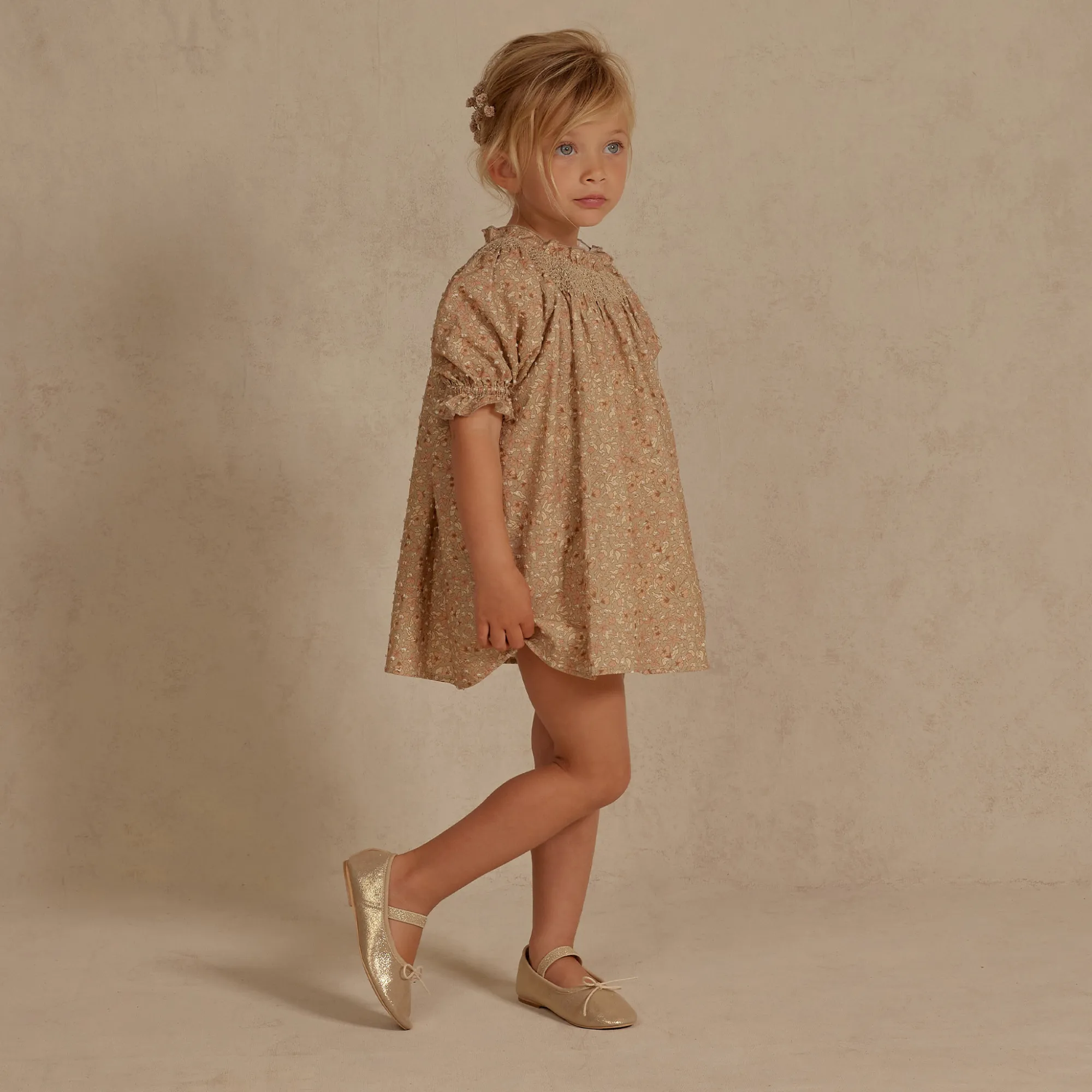 Ballet Flats, Gold Metallic