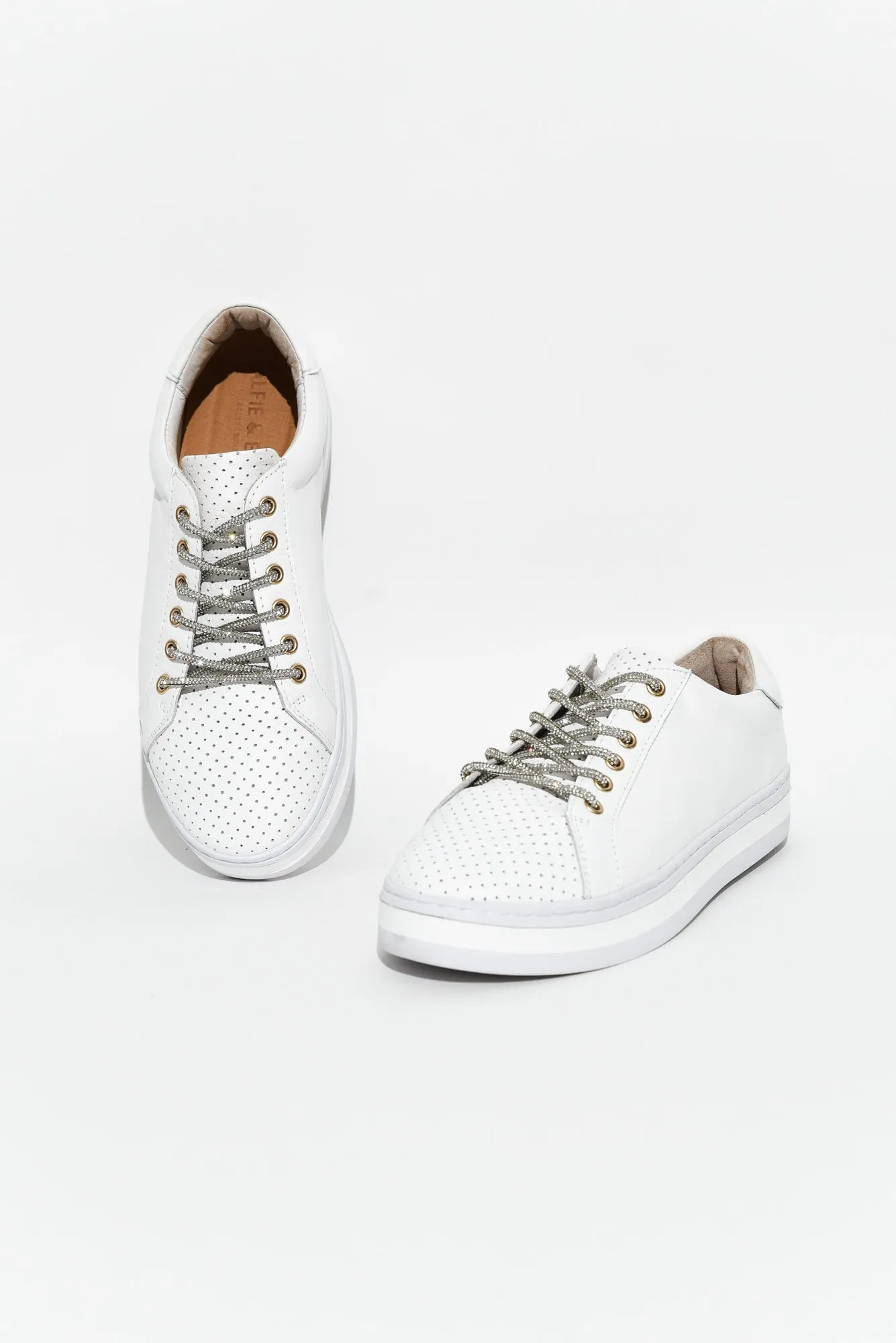 Bling Silver Diamonte Shoe Laces