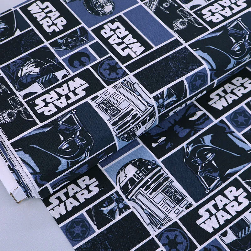 Blue Cotton - Star Wars - R2D2 and C3P0
