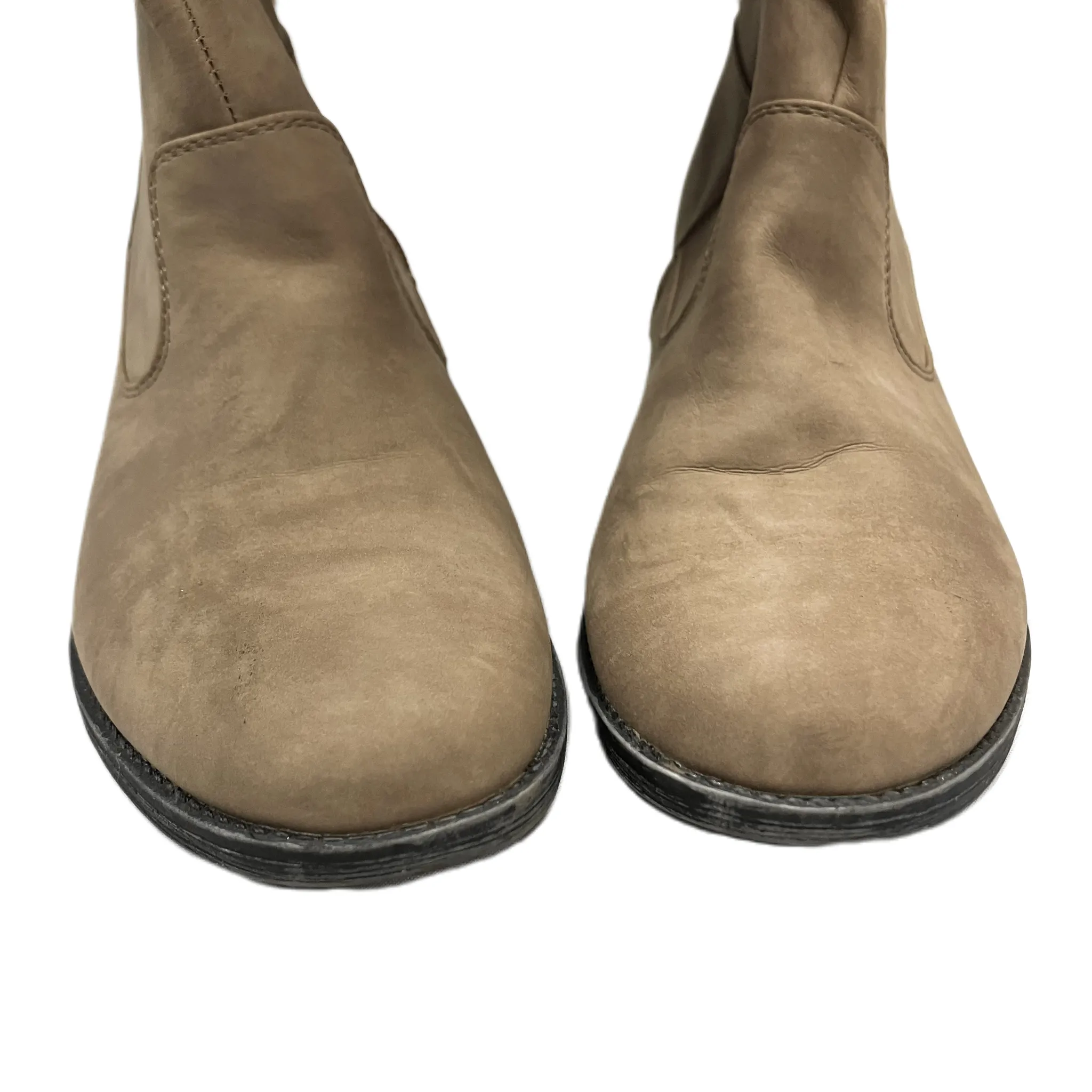 Boots Knee Flats By Just Fab In Tan, Size: 6.5