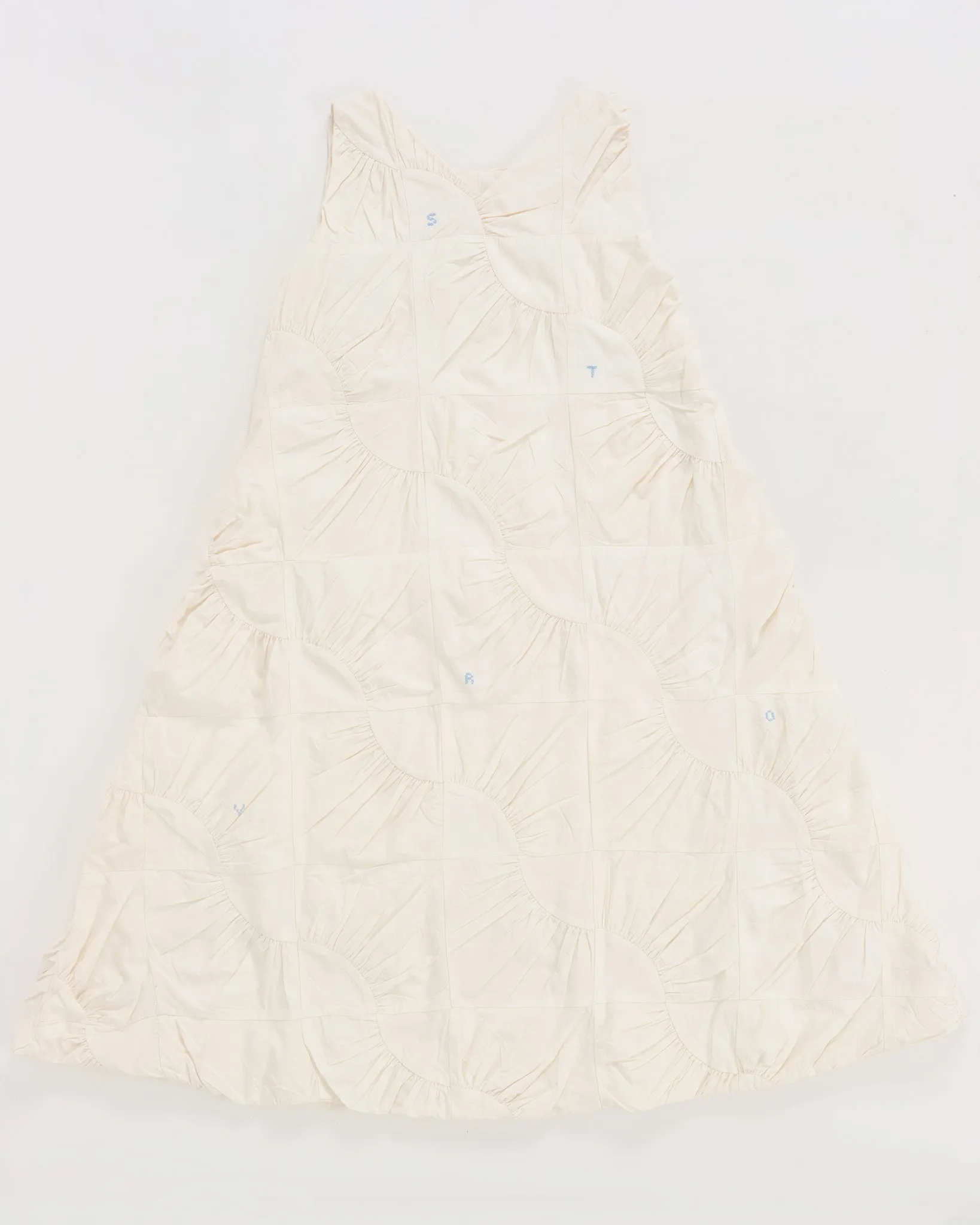 Bunny Dress - Ecru Wandering Patchwork