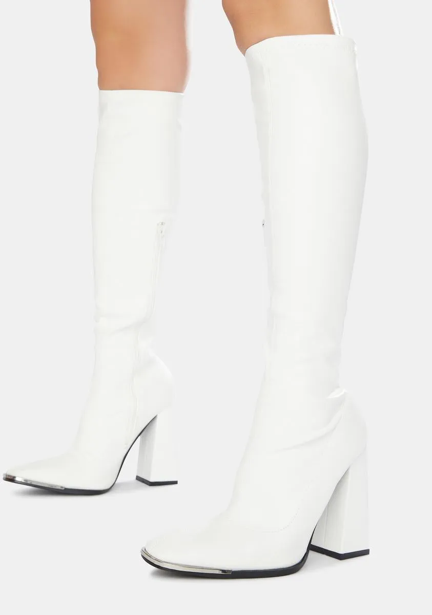 Caryn Knee High Heeled Boots