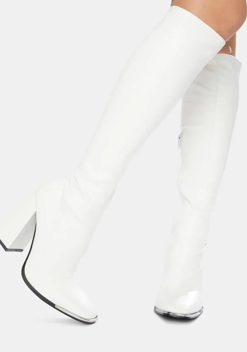 Caryn Knee High Heeled Boots
