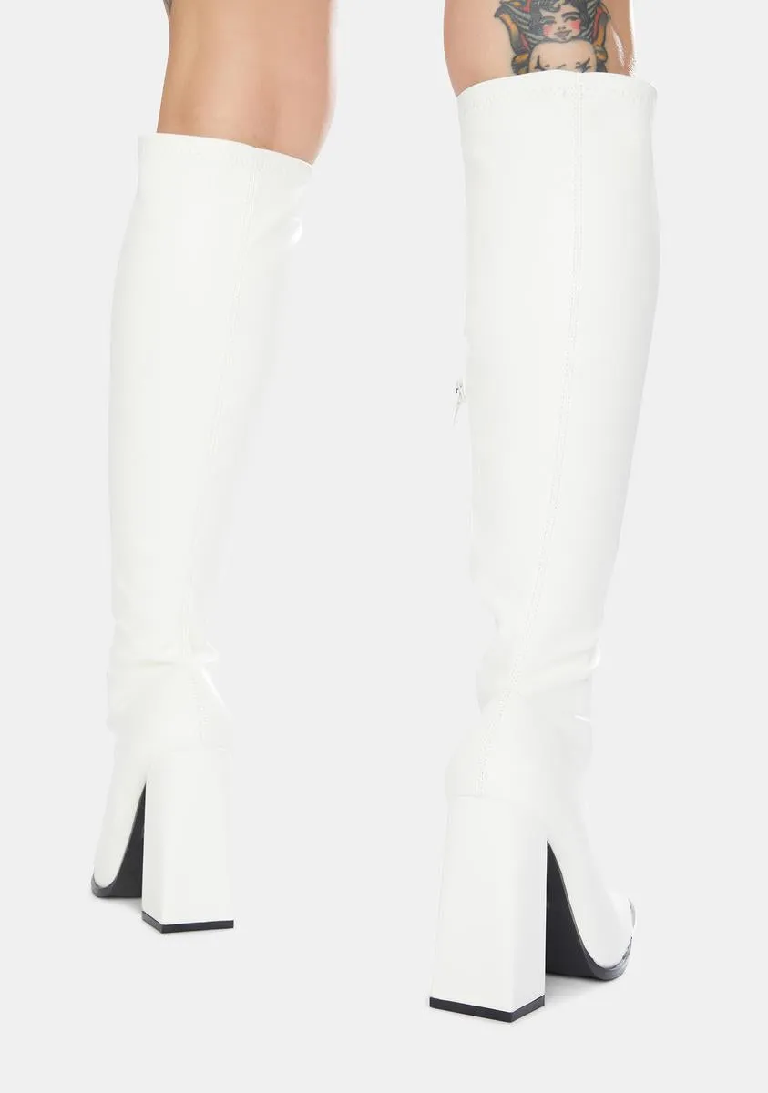 Caryn Knee High Heeled Boots