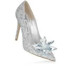 'Cinderella' Inspired Crystal Covered Pointy Toe Pump