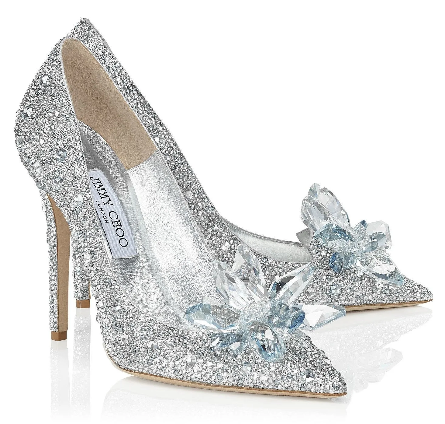 'Cinderella' Inspired Crystal Covered Pointy Toe Pump