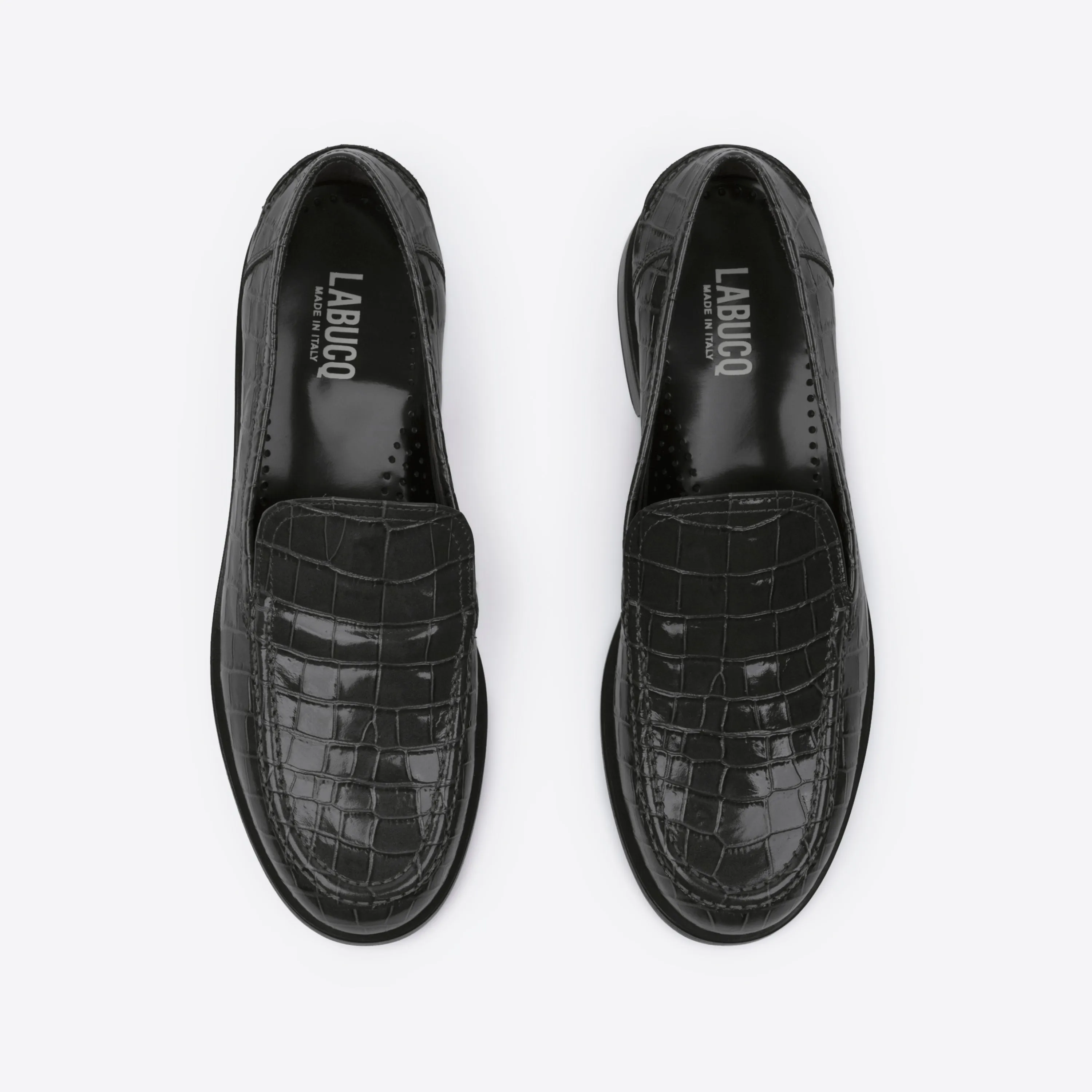 College Loafer Charcoal Crocco