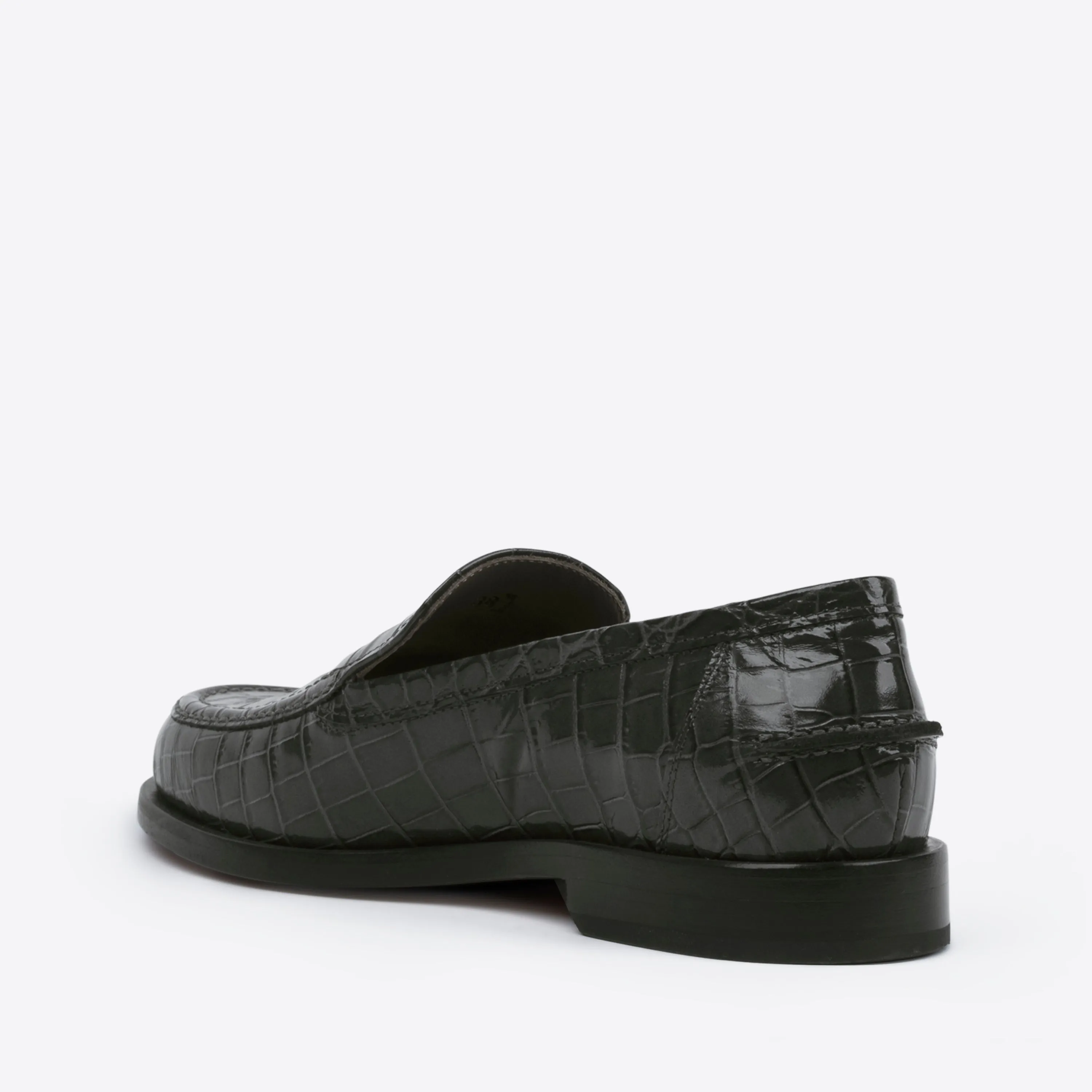 College Loafer Charcoal Crocco