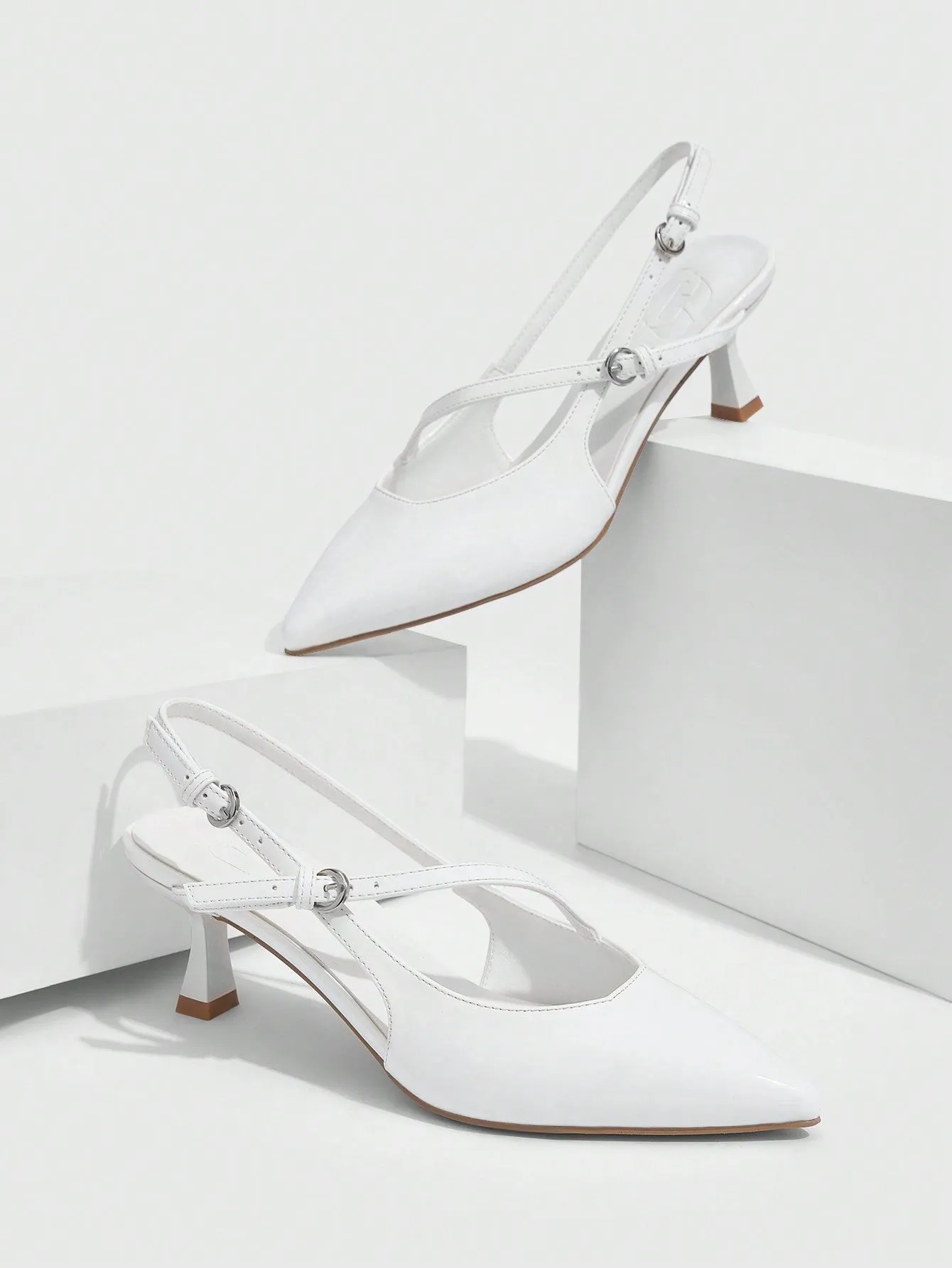 CUCCOO BIZCHIC Ladies' Fashionable Pointed Toe Ankle Strap High Heel Shoes Vacation Shoes Summer Sale
