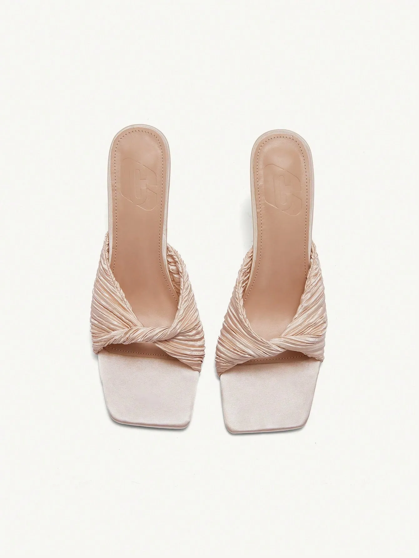 CUCCOO CHICEST Simple And Elegant Pink Women's High-Heeled Sandals With Square Toe And Thin Heels