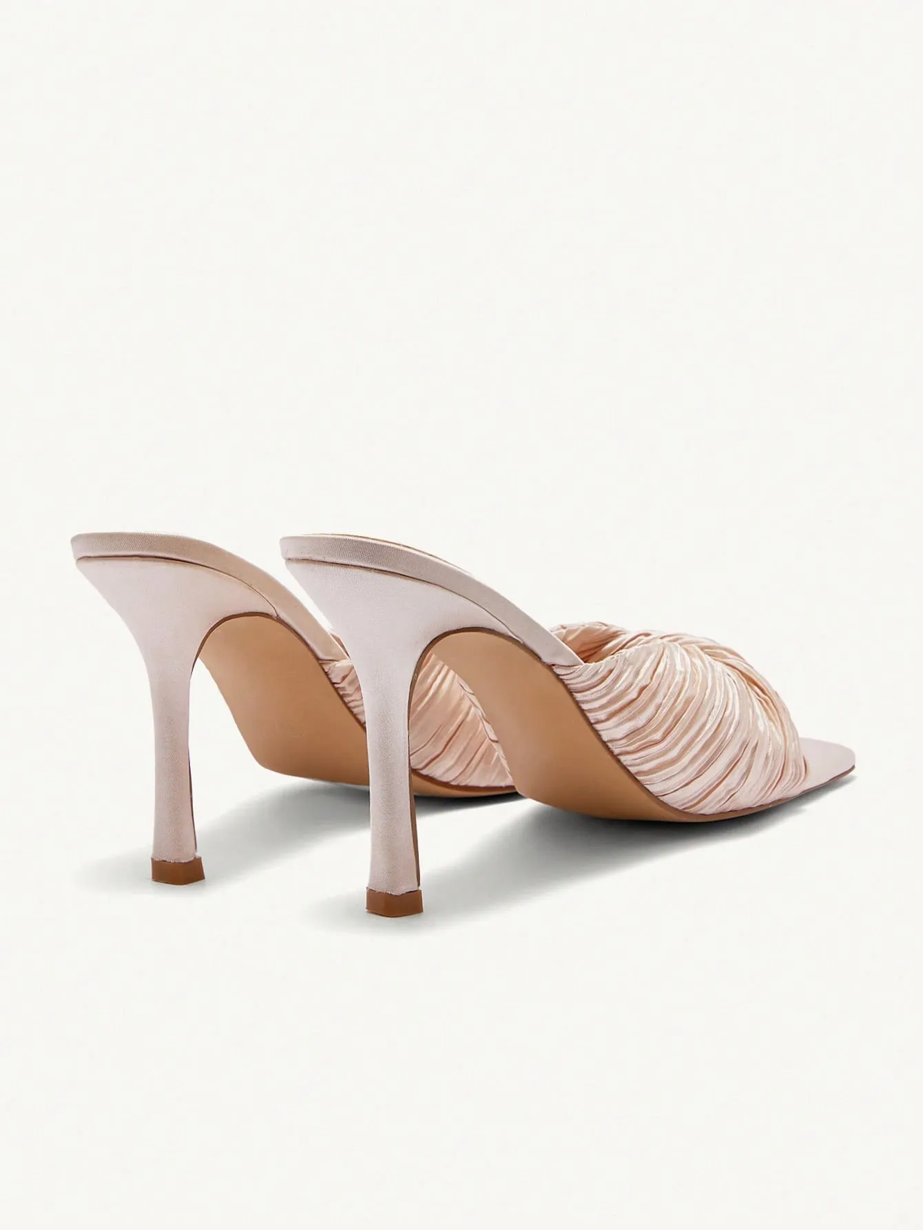 CUCCOO CHICEST Simple And Elegant Pink Women's High-Heeled Sandals With Square Toe And Thin Heels