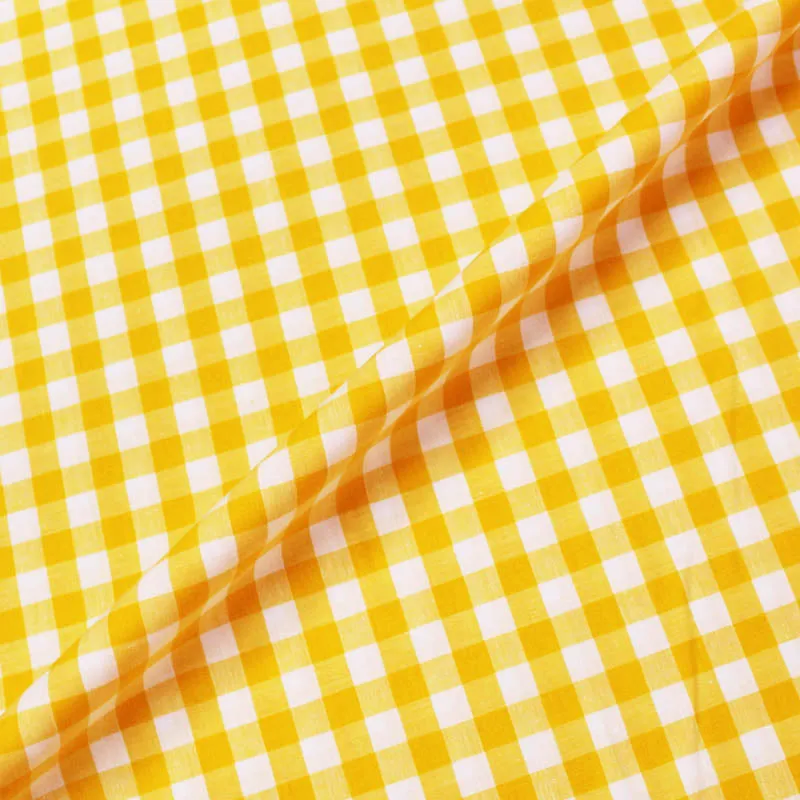 Dressmaking Cotton Gingham - Wide Width - Sunshine Yellow and White