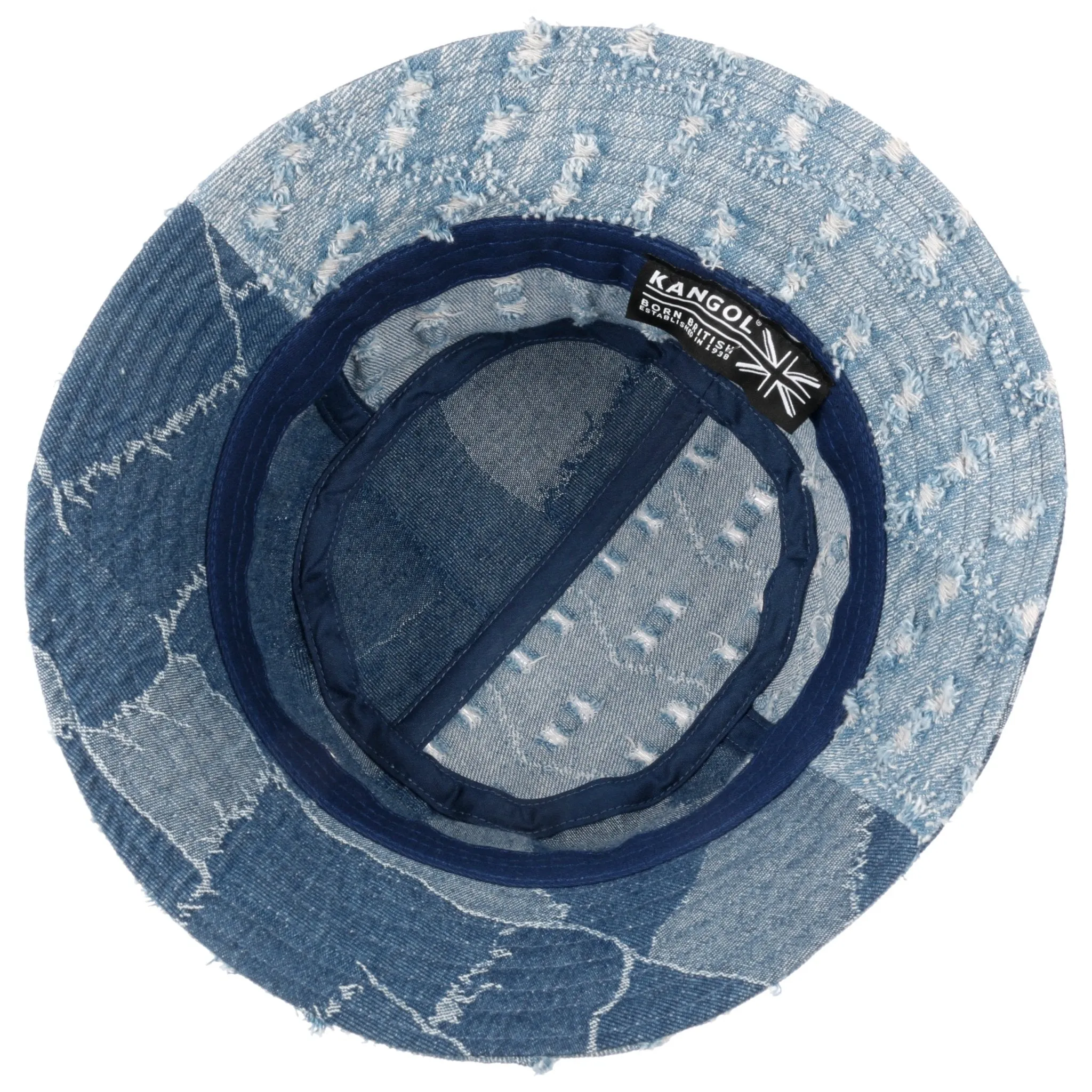 KANGOL Bucket Denim Mashup Medium Blue