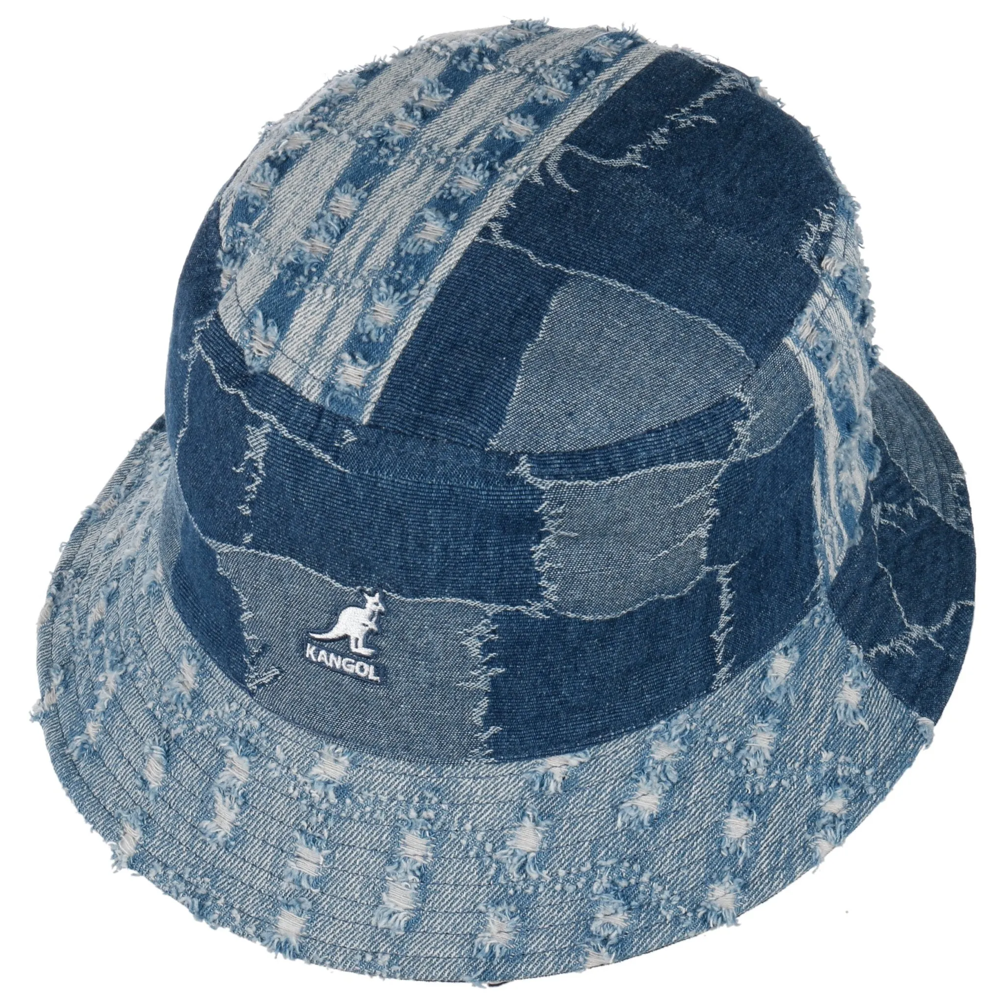 KANGOL Bucket Denim Mashup Medium Blue