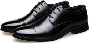 Men Casual Leather Oxfords Business Work Driving Loafers Walking Shoes Fashionable Boat Moccasins