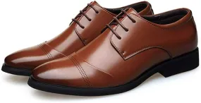 Men Casual Leather Oxfords Business Work Driving Loafers Walking Shoes Fashionable Boat Moccasins