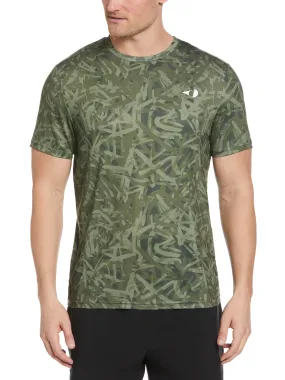 Men's Graffiti Print Tennis Tee