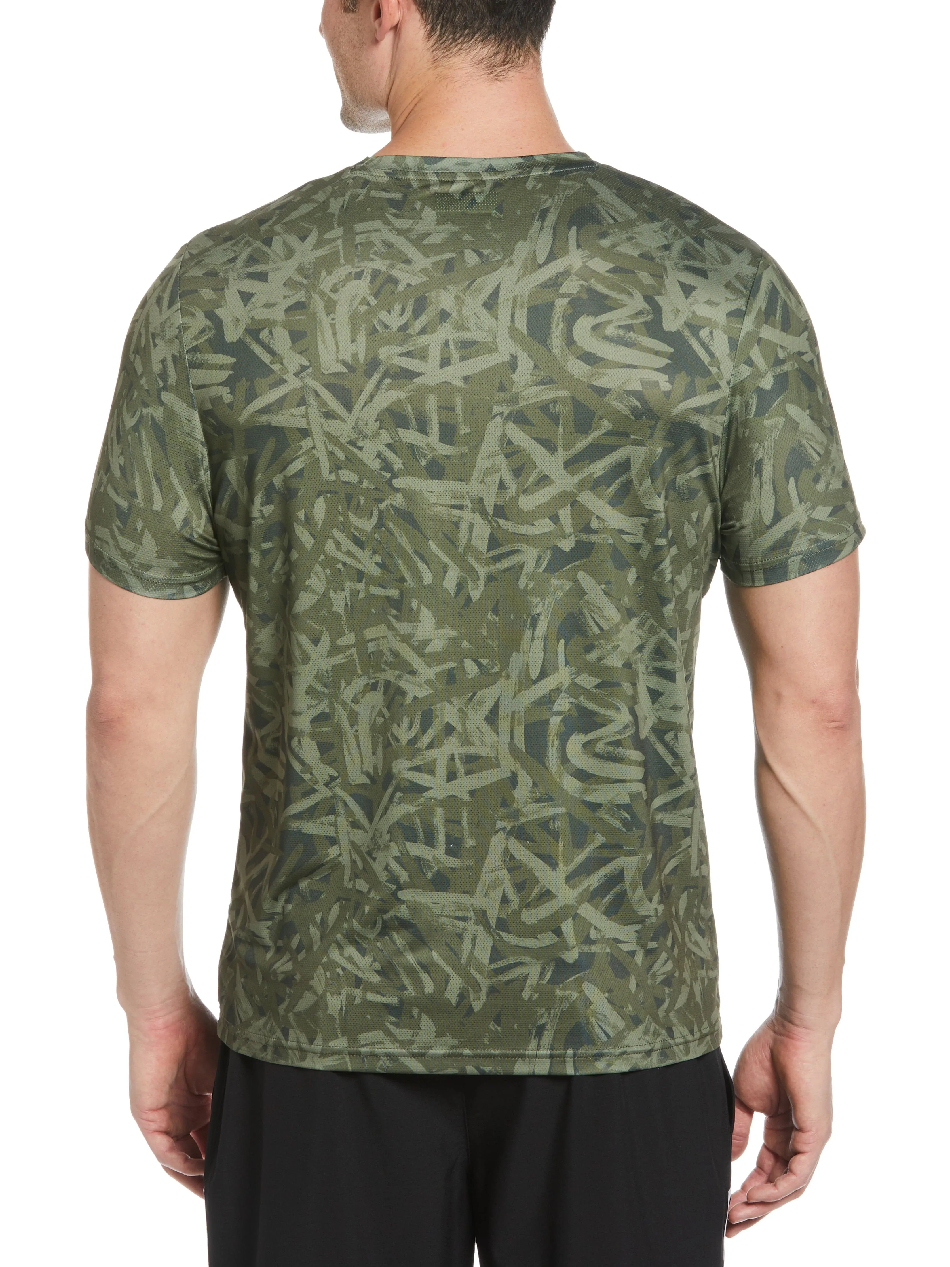 Men's Graffiti Print Tennis Tee
