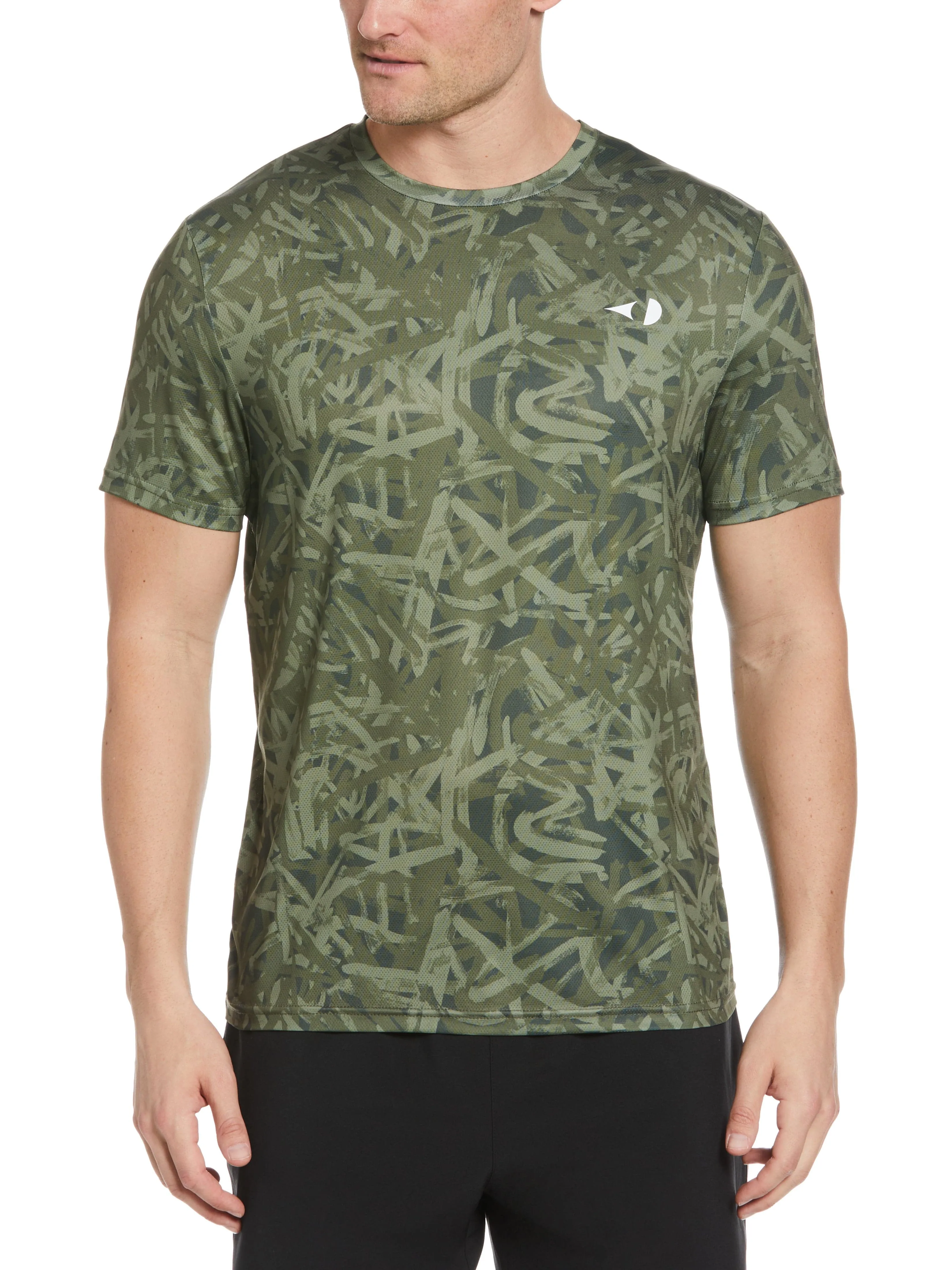 Men's Graffiti Print Tennis Tee