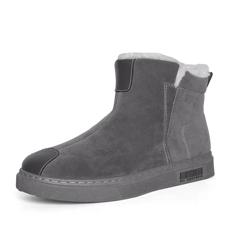 Men's Martin Boots Autumn and Winter Snow Boots Sneakers Men's Sneakers Black