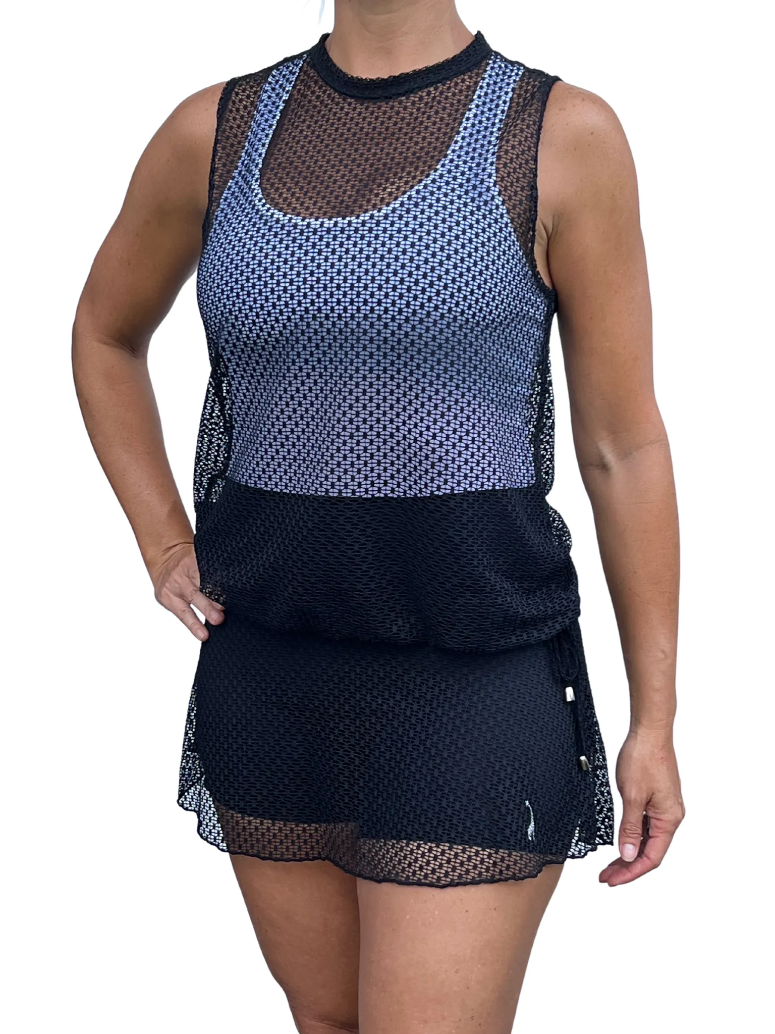 Midnight Mesh Relax Top
