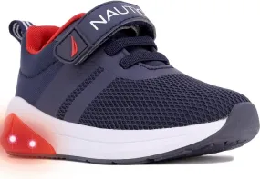 Nautica Kids' Light-Up Flashing Sneaker Athletic Running Shoes with Strap | Fashionable and Fun for Boys and Girls | Available in Toddler and Little Kid Sizes