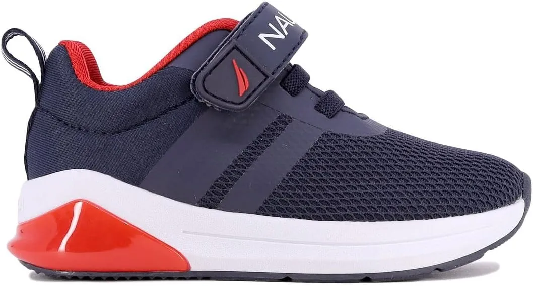 Nautica Kids' Light-Up Flashing Sneaker Athletic Running Shoes with Strap | Fashionable and Fun for Boys and Girls | Available in Toddler and Little Kid Sizes