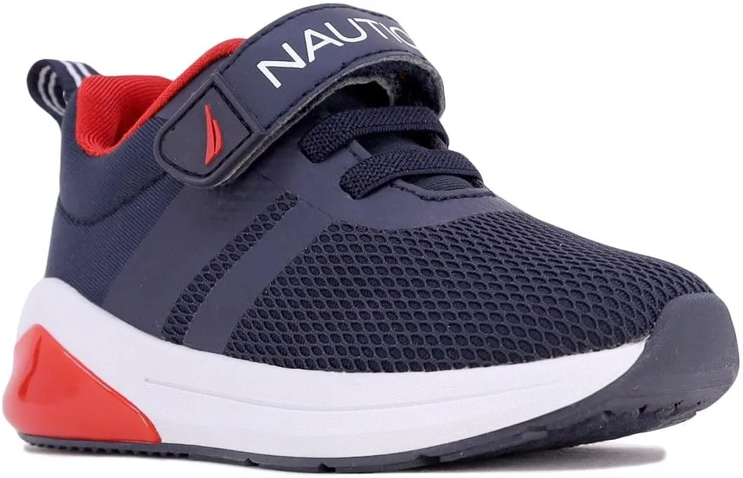 Nautica Kids' Light-Up Flashing Sneaker Athletic Running Shoes with Strap | Fashionable and Fun for Boys and Girls | Available in Toddler and Little Kid Sizes