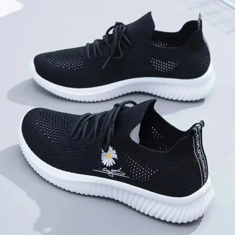 New Spring and Summer Women's Sneakers Fashionable All-Match Running Shoes Mesh Breathable Casual Female Students