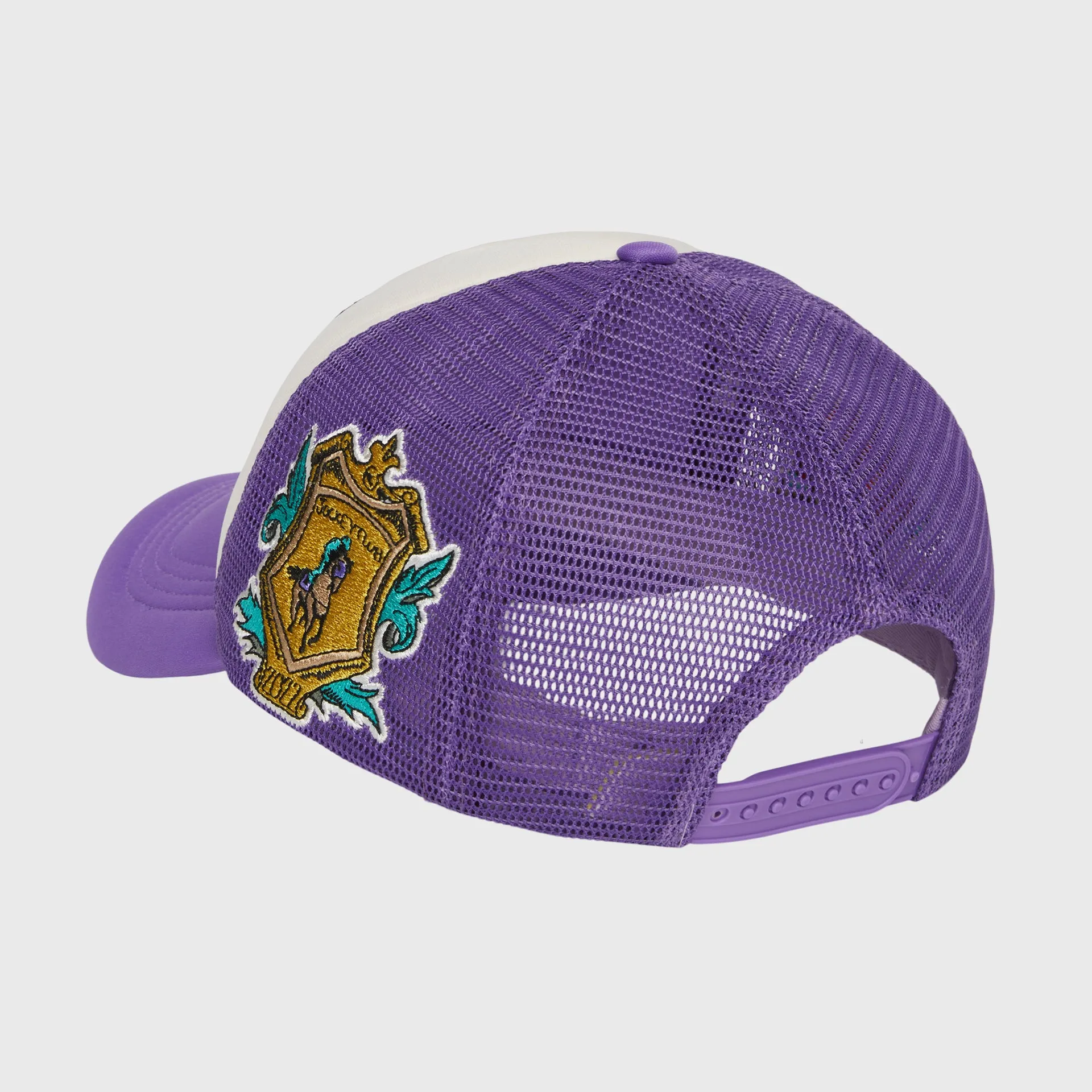 Patchwork Trucker Hat Purple