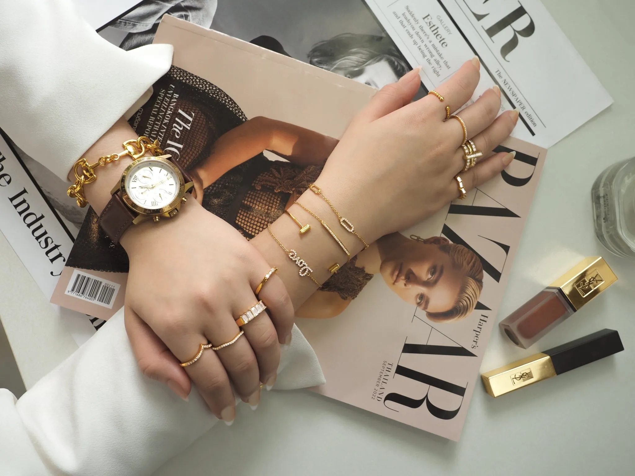 Sleek Crystal Bar Braclet