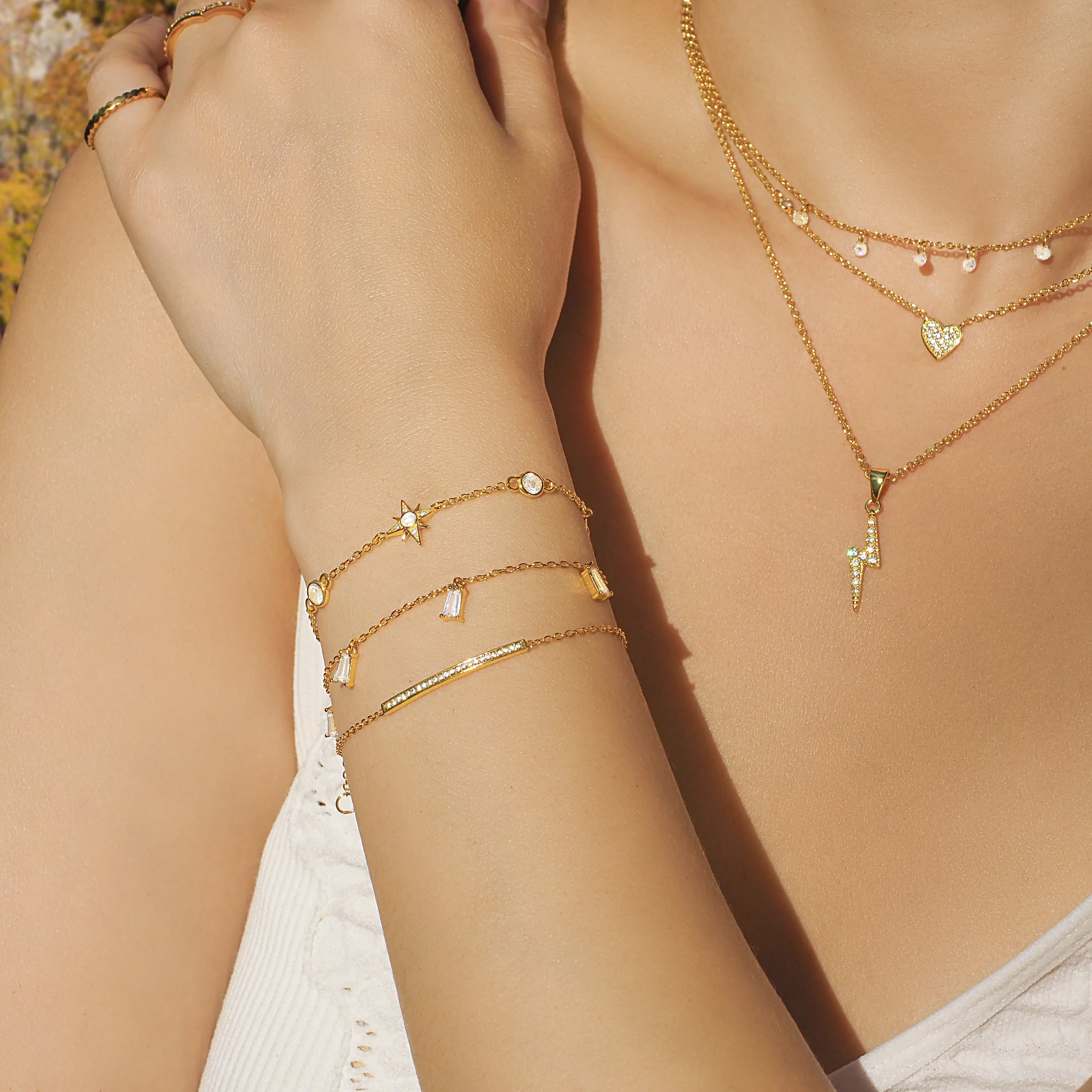Sleek Crystal Bar Braclet