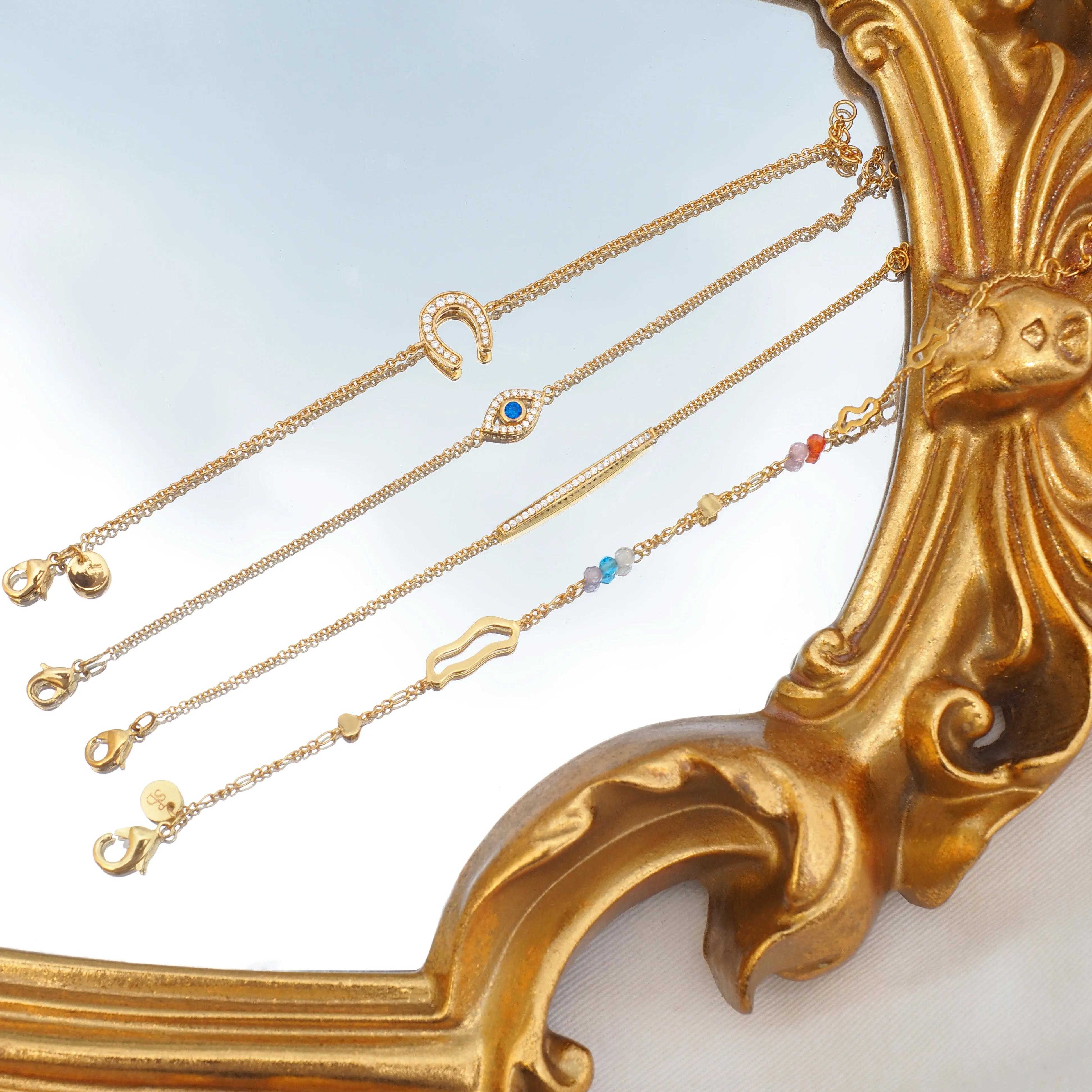 Sleek Crystal Bar Braclet