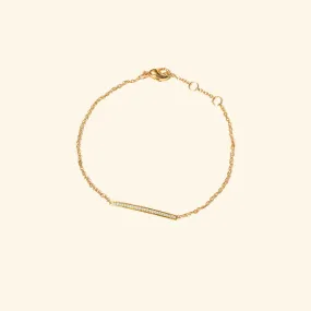 Sleek Crystal Bar Braclet