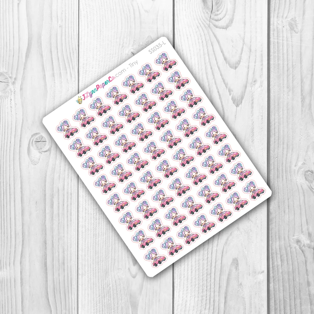 Starshine Driving Character Stickers | SS035