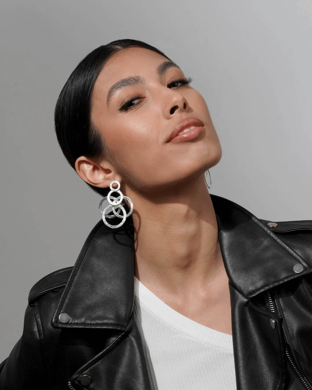 Tangled Hoop Silver Earrings