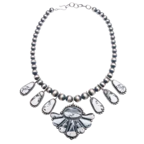 White Buffalo Turquoise Necklace | Angela Martin