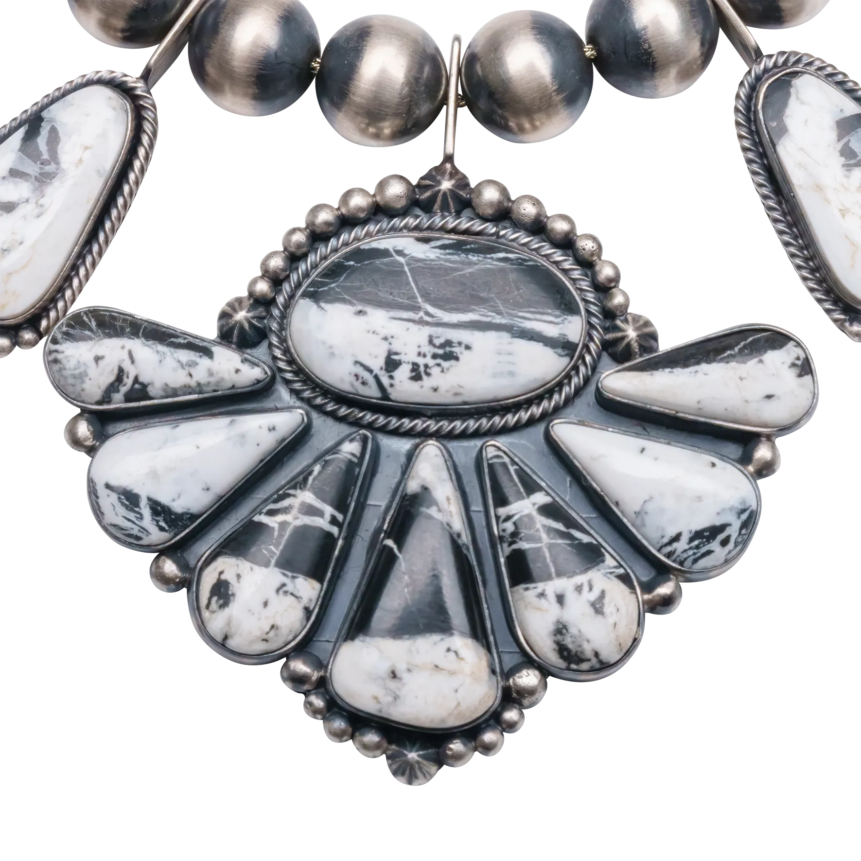 White Buffalo Turquoise Necklace | Angela Martin