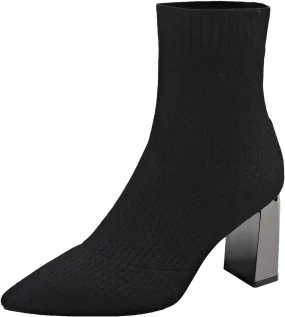 Women Ankle Boots Womens Dress Boots Chunky Boots Women's Ankle Boots Short Booties Low Block Heel Ankle Booties
