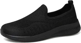 Womens Knitting Platform Orthopedic Sneakers Comfor Non Slip Out Increase Height Casual Walking Shoes Fashionable Slip-On Mom Shoes Anti Slip Breathable Nurse Work Shoes